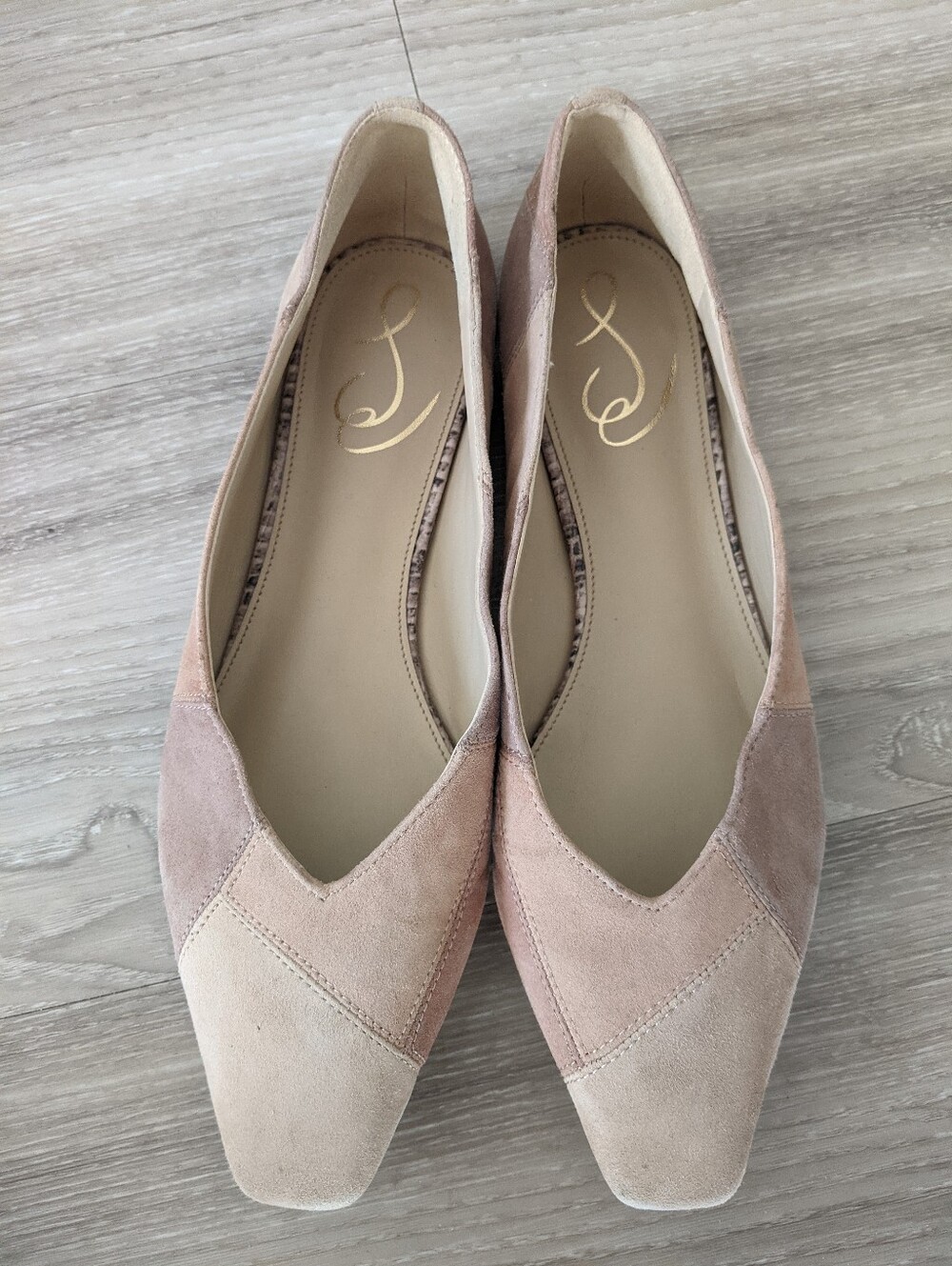 SAM EDELMAN Flats Leather- Blush Pink